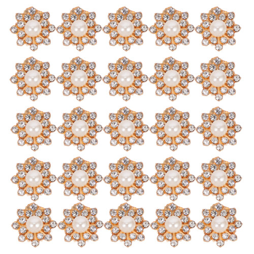 Schal Perlenknöpfe Goldfarbene Metallknöpfe 30 1