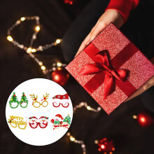 Weihnachts-Motto-Dekoration, Brillen, bequemes-Set 2