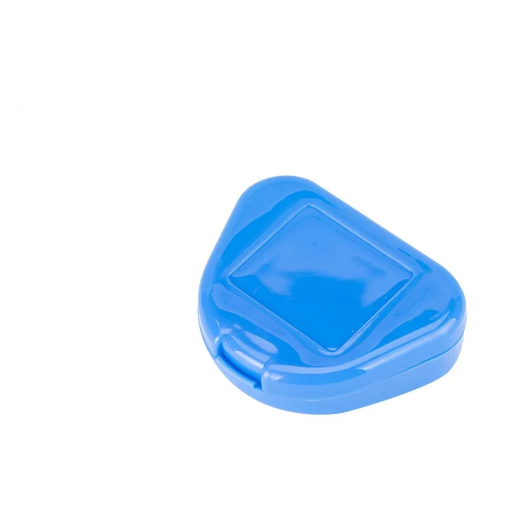 Blue Denture Storage Boxes 50-Pack Assorted Orthodontic Retainer Boxes Mouth Guard Containers