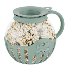 Popcorn Maker Microwave Popper 2.25-Quart Popcorn Bowl Borosilicate Green Air Popper Kitchen Accessory