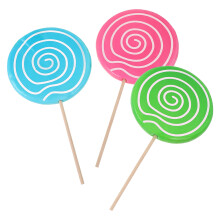 3Stück Falscher Lutscher Große Süßigkeitendekoration Party Requisiten