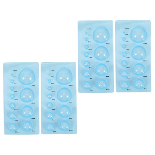 4 Stuks Papieren Quilling Malplaat