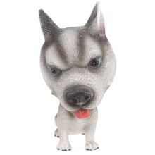 auto ornament interieur accessoire staande knikkende husky hondendecoratie