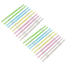 20Pcs Assorted Color Plastic Bookbinding Clips for Home Office