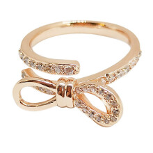 Bowknot Ring Mit Verstellbarer Offener Ring Für Frauen