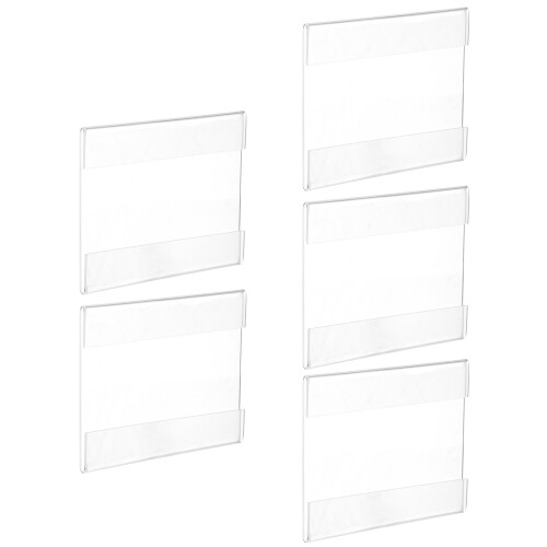 5Stk Acryl Schildhalter Displayständer Tischmenü Preishalter