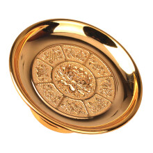 1St Zinklegierung Servierplatte Aufbewahrungsschale (Gold)