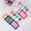 8Stück Querformat PU Leder ID Badge Halter Mit Zugclip 8