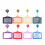 8Stück Querformat PU Leder ID Badge Halter Mit Zugclip 3