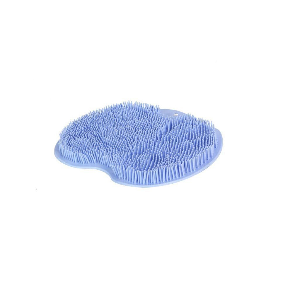 Blue Foot Scrubber For Shower Foot Cleaner Massager Mat Without Bending Non Slip Suction Exfoliating Foot Pad