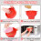 Popcorn Microwave Foldable Silicone Popcorn Container Foldable Popcorn Popper For Party Home Kitchen Red 5