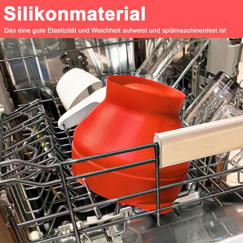 Popcorn Microwave Foldable Silicone Popcorn Container Foldable Popcorn Popper For Party Home Kitchen Red 2