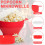 Popcorn Microwave Foldable Silicone Popcorn Container Foldable Popcorn Popper For Party Home Kitchen Red 4