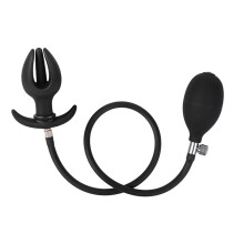Silicone Flower Bud Inflatable Anal Plug Detachable Front-End Solid Head G-Spot Stimulation Masturbator For Women And Men