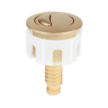Toilet Flush Button Replacement Parts For Toilet Cistern, Push Button Easy Installation, Golden Plated