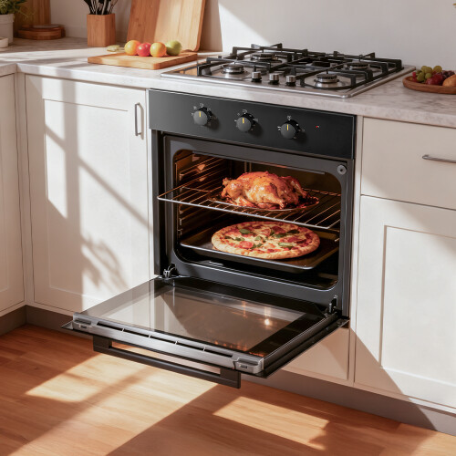 Living And Home 60L Mechanical Control Built-in Electric Fan Oven with Air Fry Function 1