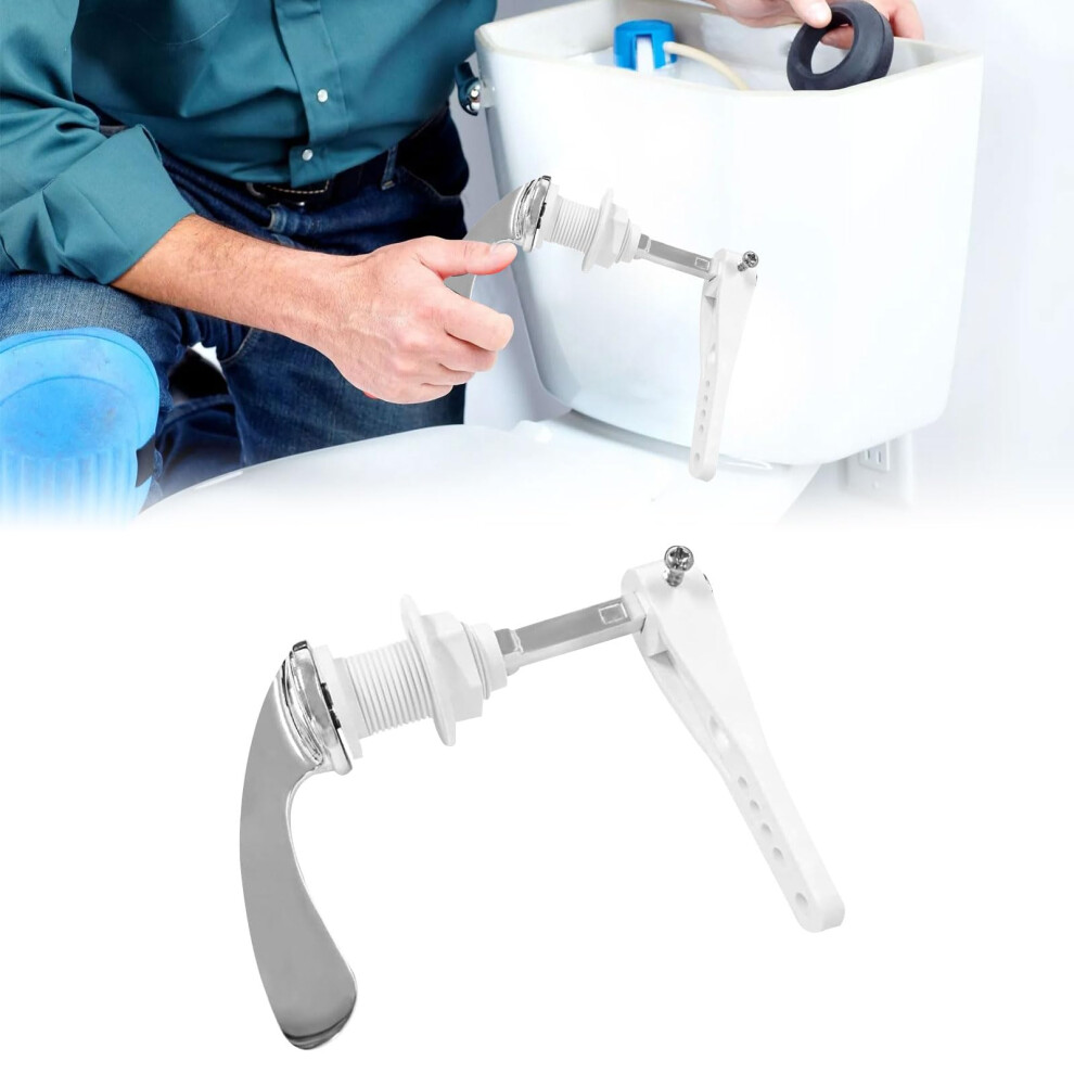 Toilet Flush Handle Alloy Cistern Lever, Universal Toilet Handle Replacement Kit, Compatible With Most Toilets 9016109516398