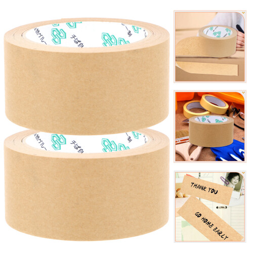 2 Zelfklevend Kraftpapier Tape Beschrijfbaar 2