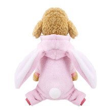 Hundebekleidung Rosa Hase Kostüm Winter Weihnachten Pyjama