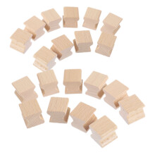 20Stk Holzstempel Rohlinge Blanko Mit Rillen Für Diy