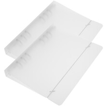 2Stk. Klarer Wiederverwendbarer Notebook Binder Für Büro Haushalt
