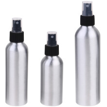 3Stk Aluminium Parfümflasche 120Ml 150Ml 250Ml Mit Sprühdüse Schwarz