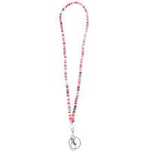1St Polymer Ton Lanyard Damen Perlen Halskette Mit Anhänger