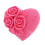 Moule Silicone Rose Rose Forme Coeur Pour 11