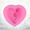 Moule Silicone Rose Rose Forme Coeur Pour 10
