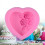 Moule Silicone Rose Rose Forme Coeur Pour 4