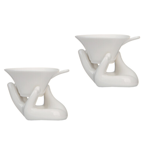 2 Sets Keramik Tee- Mit Guanyin Halterung