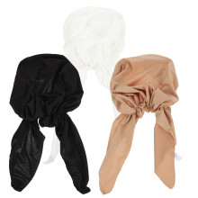 1 Set 3 Teile Muslimische Turbanmützen Einfarbige Damenmützen