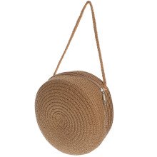 Khaki Stroh Trendy Umhängetasche Für Frauen 1Stk 6,5x2,4Zoll