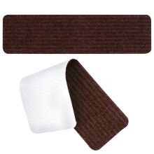 2Stk Anti-Rutsch Treppenbeläge Braun Selbstklebend Weich Polyester