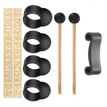 1 Set/9 Teile Zungentrommel Mit Schlägel, Aufkleber, Halter