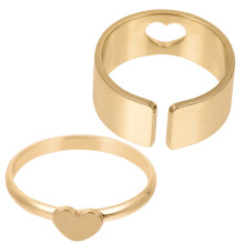 2Stk Paarringe Romantische Finger Ringe Geschenke