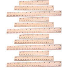 12Stk Holzlineal Präzision Lineal Schreibwaren