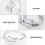 1St - -Ring, Verstellbarer Feiner Drahtzieh-Ring (Silber) 10
