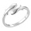 1St - -Ring, Verstellbarer Feiner Drahtzieh-Ring (Silber) 2