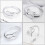 1St - -Ring, Verstellbarer Feiner Drahtzieh-Ring (Silber) 8