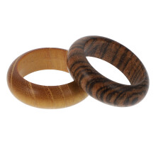 2Stk Holz Finger Ringe Bastelringe Vintage Ornamente