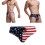 Herren Slip Badehose Mit Usa Flag Muster Größe S 5
