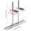 Graphics Card Holder Vertical Mounting Accessory Anti-Sagging PCIe GPU Support White PC Case Compatible 4