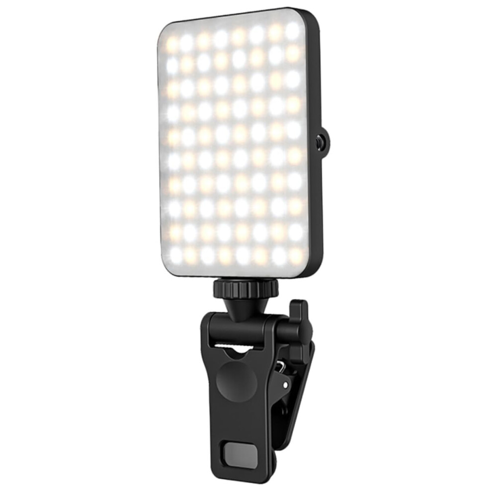 Adjustable Led Video Clip For Laptop Rechargeable Mini Selfie Ring For Live Streaming And Video Calls Light 9084446509502