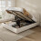 Warm White Boucle Double Bed with Arched Headboard 3