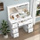 7 Drawers Vanity Table with 11 LED Lighted Mirror 5