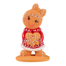 Resin Gingerman Figurines Christmas Table-L Love rabbit