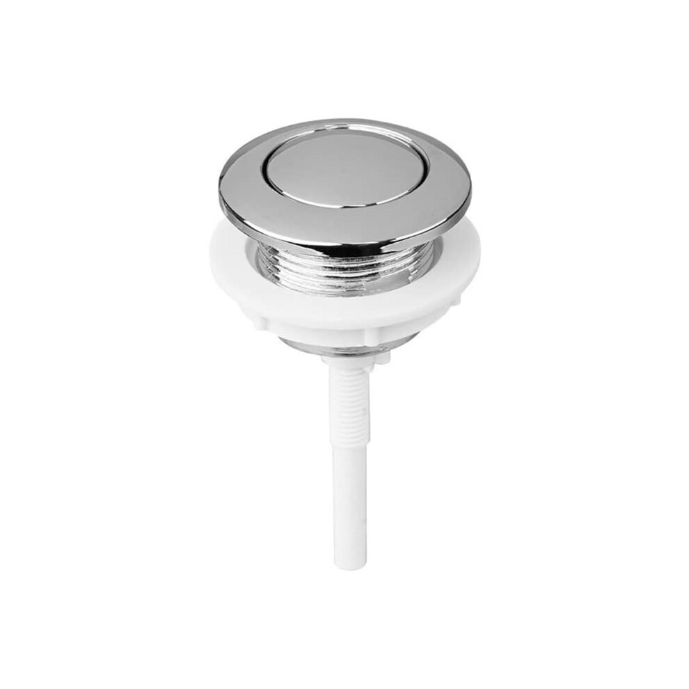 Universal Toilet Flush Button 38Mm Hole Dual Or Single Push Button Replacement, Compatible With Most Cisterns, White 9084446509649