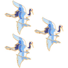 3 Kraanvogel Kraag Broches Kledingdecor