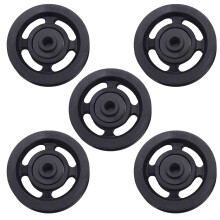 5Stk Universal Rollenrad 90mm 22,5/25mm Pa6 Für Fitnessgeräte